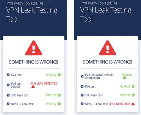 IP Leak privacy test: IP